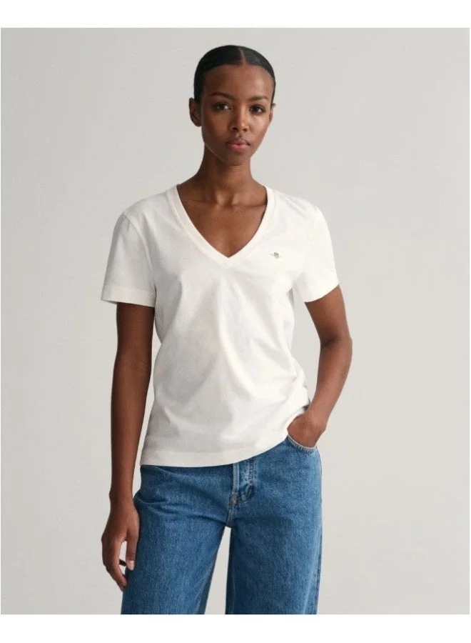 GANT Gant Shield V-Neck T-Shirt